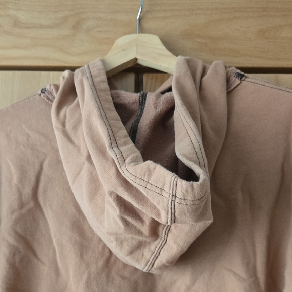 Urban Outfitters Tan, Distressed Palmistry Graphic Hoodie, Celestial, M, GUC - Picture 10 of 13